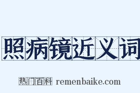 照病镜近义词是什么意思的图片